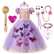 Children'S Clothing Tangled Enchanted Rapunzel Dress Sofia The First Purple
