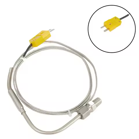 1M EGT K Type Temperature Thermocouple Sensor Probe Tester Adjustable Pressure Lock 0-1250℃ 1/8''NPT