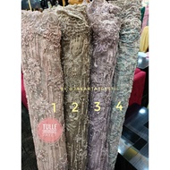 Bakal / KEBAYA / LACE TULLE EMBORDIERY SEQUENCE BEADS (Price per 1/2 METER = 0.5 METER)
