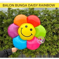 Rainbow Daisy Flower Foil Balloons/Colorful Daisy Flower Balloons