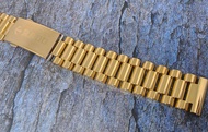 สายนาฬิกา สาย Rado diastar รุ่นใหม่ สีทอง ข้อหนาตัน 18mm (เทียบ) บานพับยืดได้