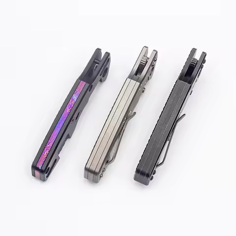 EVIL EYES Custom Hinderer Eklipse 3.5″ Knife Timascus Backspacer Beautiful DIY Tools Pocket EDC Mult