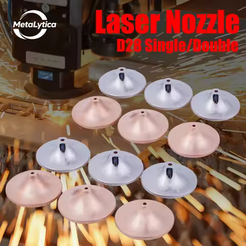 Laser Cutting Nozzle D32 D28 M11 H15 Single Double Chrome Plated 1.2 1.4 1.5 1.8 2.0 2.5 Raytools La