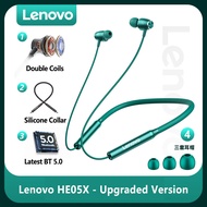 Lenovo HE05X HE05 PRO HIFI Stereo Sound Earphone Bluetooth 5.0 Wireless Headset Magnetic Neckband He