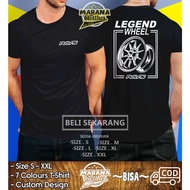 Rim T-Shirt RAYS CE28 Legend Wheels Automotive Clothing