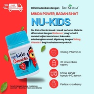 Direct HQ Nu-Kids Original Chewables BioKesum Focus & Memory Kids Supplement Strawberry 30 Tablet