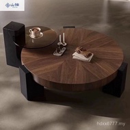 New Premium Walnut Chinese Style Table Set Mini Coffee Table Coffee Table Jane Round European Style 