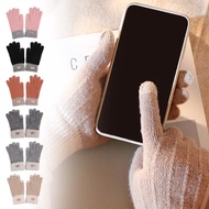 Simple Thickened Fleece-lined Autumn And Winter Warm Cold-weather Gloves Gloves Colors 6 P3f5