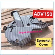 SPROCKET COVER CARBON HONDA ADV150 ADV 150 ENGINE COVER CARBON
