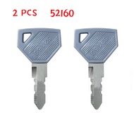 2 Pcs Applicable to John Deere Key Yanmar 52160 ignition switch key Yanmar Excavator key
