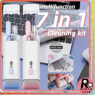 7-in-1 Computer Keyboard Cleaner Brush Kit Keyboard Cleaner Computer Cleaning Kit Earphone Cleaning Kit