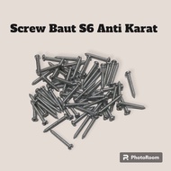 S6 Screw S6 Screw S6 Tapping S6 Length 2.5 cm (Screw only for fisher s6) contents 100 pcs