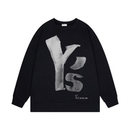 Yohji Yohji Yamamoto ใหม่จากญี่ปุ่นเสื้อยืดบุขนแกะลายตัวอักษรของ Y เรียบง่ายฤดูใบไม้ร่วงและฤดูหนาวคน