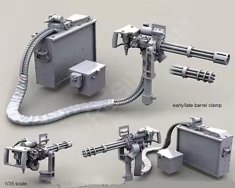 M318# 1/35 Resin Model M134D Minigun, Unpainted Unassambled
