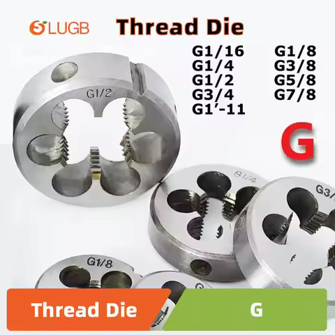 SLUGB Pipe Thread Die Metric Round Dies G Right Hand Cutting Tool Alloy Steel G1/16 G1/8 G1/4 G3/8 G