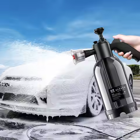 Foam Spray 2L High Pressure Hand Pump Water Can Car Cleaning Foam Lance Spray Bottle for Auto Home G