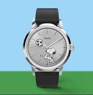 [包順豐] Peanuts Snoopy Timex Marlin Automatic Soccer 40mm Leather Strap Watch TW2Y53800 Automatic Watc