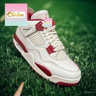 [35.5~47.5 Size] Unisex Air Cushion Basketball Shoes HV0823-108 High-Top Jumpman 4th Generation Spor