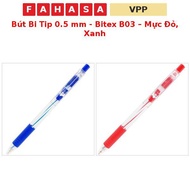 Tip Ballpoint Pen 0.5 mm - Bitex B03 – Red, Blue Ink
