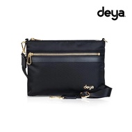 deya-posh Lightweight Fashion Crossbody Bag Black-Water Repellent Antibacterial Top Nylon