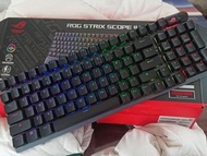 二手 ASUS華碩 ROG Strix Scope II 96Wireless 無線機械式鍵盤三模熱插拔鍵 雪軸 原價6000