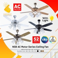 [SIRIM] NSB FAN ALOHA AC Motor 5 Blades 52" AB / GM / GD / CH Ceiling Fan / Kipas Siling