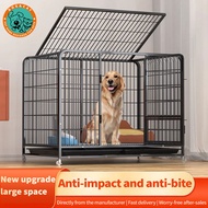 Mobile Upgraded  5Sizes In Stock Dog Cage Big Size Big Dog Cage With Wheels Pet Fence Dog House Kennel for Small/Medium/Large Dog