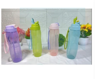 Tupperware Slim Eco Bottle with straw 750ml/ Air Botol/ Water Bottle/ Tupperware Slim Eco Bottle/ Eco Bottle Brush