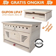 GUPON MERPATI LIPAT KANDANG MERPATI KAYU BOX KAYU (BISA DILIPAT)