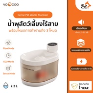 VooCoo น้ำพุสัตว์เลี้ยง น้ำพุระบบไร้สาย ระบบกรองน้ำ 4 ชั้น Sense Pet Drinking Fountain |Pet and More