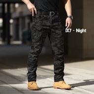 1ครั้ง-ยุทธวิธีกางเกงคาร์โก้ IX9-Stretch Cam/ IX7-Stretch Cam S-3XL พรางยืดหยุ่นป้องกันการฉีกขาดหลาย