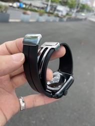 สายนาฬิกา Kakeband Ultra Magnetic Clasp สไตล์ FKM Fluorine Rubber สำหรับ Apple Watch Iwatch สินค้าระ
