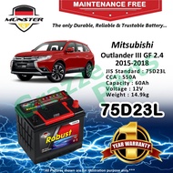 Münster Robust MF CMF 75D23 | 75D23L (60AH) Car Battery Bateri Kereta for Mitsubishi Outlander III G