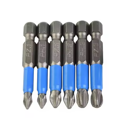 1pcs Anti Slip Screwdriver Bit Cross Anti Slip Alloy Steel 50mm Screwdriver Set PH1 PH2 PH3 PZ1 PZ2 