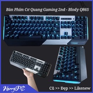 BLOODY Q865 Optical Mechanical Keyboard – LIGHT STRIKE – LED ICE BLUE – 2nd ITEM | Likenew – Super G