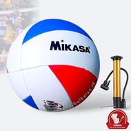Bola Voli Mikasa MVA LITE Terbaru Ball Volleyball Empuk Jahit Volly Biru Merah Putih