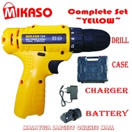 Mesin Pemutar Skru Tanpa Wayar/Penebuk Lubang MIKASO Cordless Drill Screwdriver Screw Driver