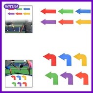 [Iniyexa] 6x Arrow Line Markers Directional Arrow Stickers Badminton Court Training Equipment Venue 