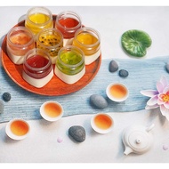 Combo 100 hủ nhựa pet dùng cho sữa chua - pudding kèm nắp nhựa