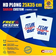 Sablon Kantong Plastik HD Plong 25x35 Murah