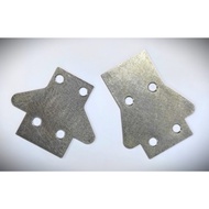 TQ 063 CHASSIS SKID PLATE 1MM STAINLESS STEEL FOR SWORKZ FRONT & REAR 2PCS