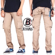 hk Celana Cargo Pria Cargo Panjang Pria Warna BLUE NAVY Katun Twil Tebal Security Gunung Out Dor