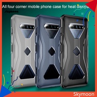 Skym* Ultra-thin Silicone Heat Dissipation Shockproof Mobile Phone Protective Case Cover for Xiaomi Black-Shark 4/4PRO