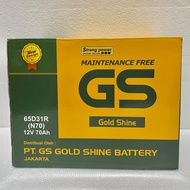 Aki Kering Kijang | GS N70 GoldShine MF | 12V70Ah | Aki Phanter L300