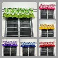 Valance Curtain for Windows 18 Inches x 59 Inches Floral