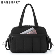 กระเป๋าใส่ของสำหรับออกกำลังกาย BAGSMART กระเป๋าเดินทางกันน้ำความจุขนาดใหญ่ กระเป๋าแยกแห้งและเปียก กร