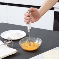 Egg Beater Household Mini Semi-automatic Manual Hand-Held Cream Blender Stainless Steel Crack the Egg Blender
