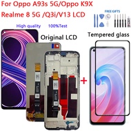 LCD For Oppo A93s 5G K9X Realme 8 5G Q3i V13 Display Touch Screen Digitizer Assembly Display Replace