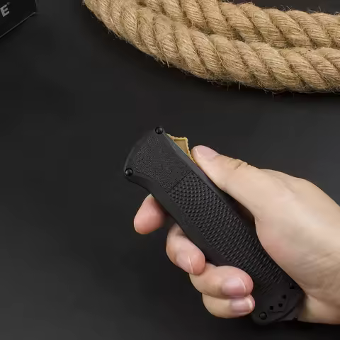 BM 5370 OTF Knife pocket knife CPM-CruWear steel Blade Folding knife Outdoor Hiking Tactical knife E