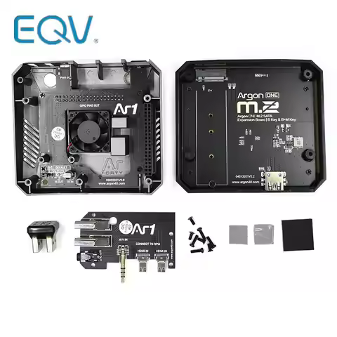 Raspberry Pi 4B Argon One M.2 SSD Aluminum Case, With M.2 SSD Expansion Slot